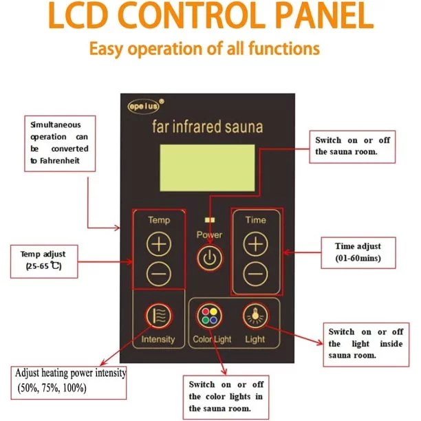KUNSANA Far infrared sauna room,One person size, Hemlock Wooden Far Infrared Sauna for Home - Image 6